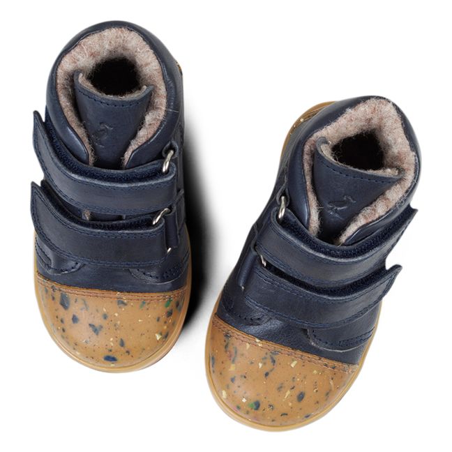 Zapatillas de invierno rellenas de botines | Azul Marino