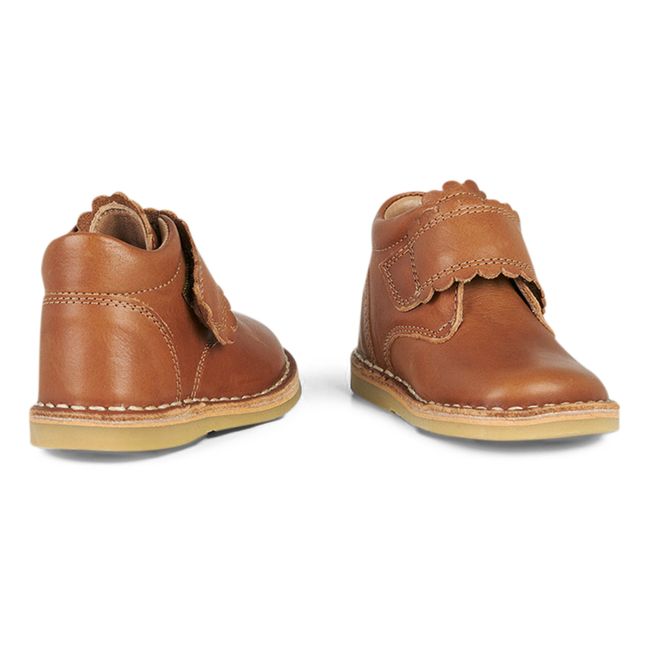 Stiefel Scratch Scallop | Cognac-Farbe
