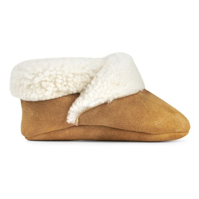 Shearling-Lined Booties | Coñac