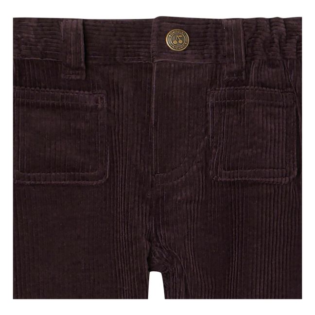 Pantalon Velours Côtelé Coton Bio Bellino | Ciruela