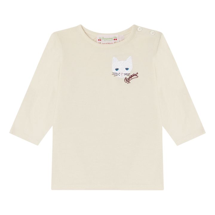 Tahsina Cat T-Shirt | Mastic- Product image n°0