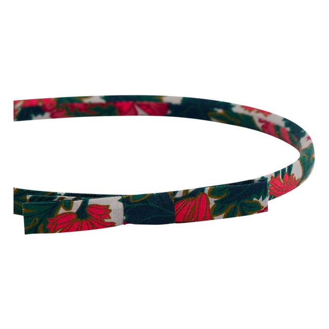 Cerchietto in cotone organico con fiocco Liberty Exclusif - Collezione Cerimonia  | Fuscia