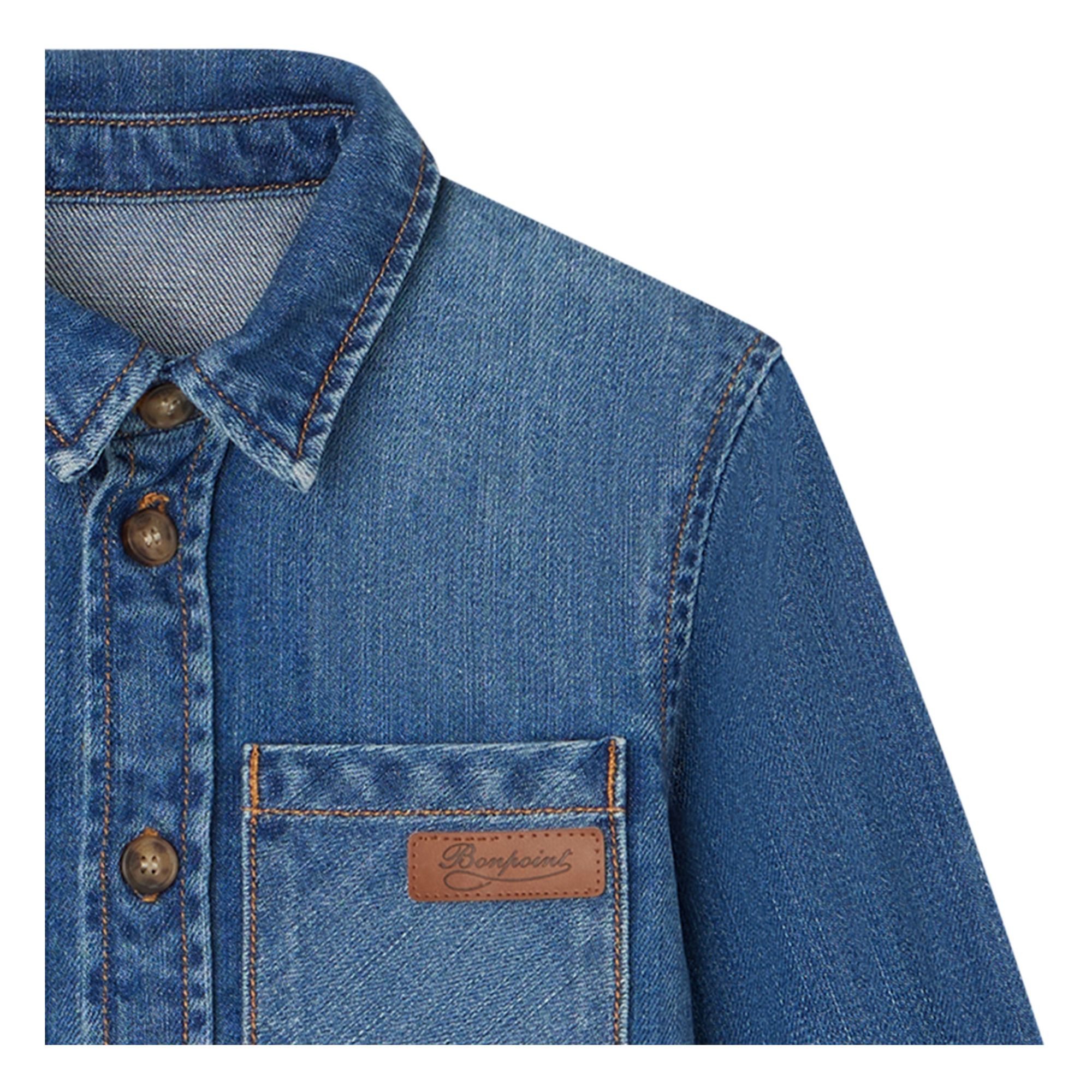 Bonpoint Altman Denim Shirt Denim blue Smallable