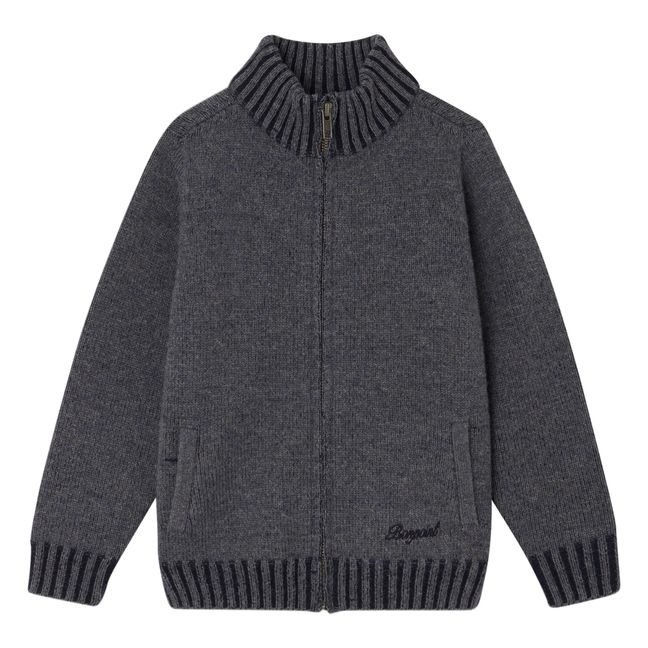 Berny Wool Zip Vest | Charcoal grey