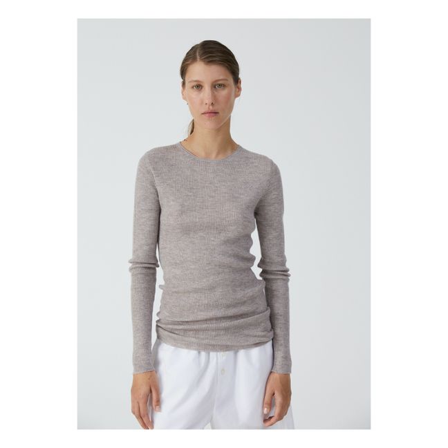 Madigan Cashmere and Linen Undershirt | Oatmeal