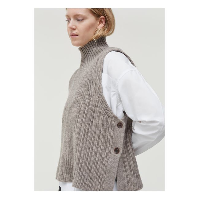 Ärmelloser Pullover Rina aus Wolle Sartuul | Braun
