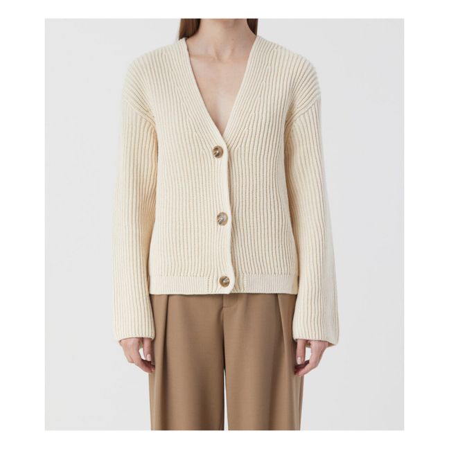 Cardigan Manches Longues | Ivoire