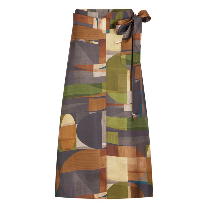 Versailles silk skirt | Marrón- Imagen del producto n°0