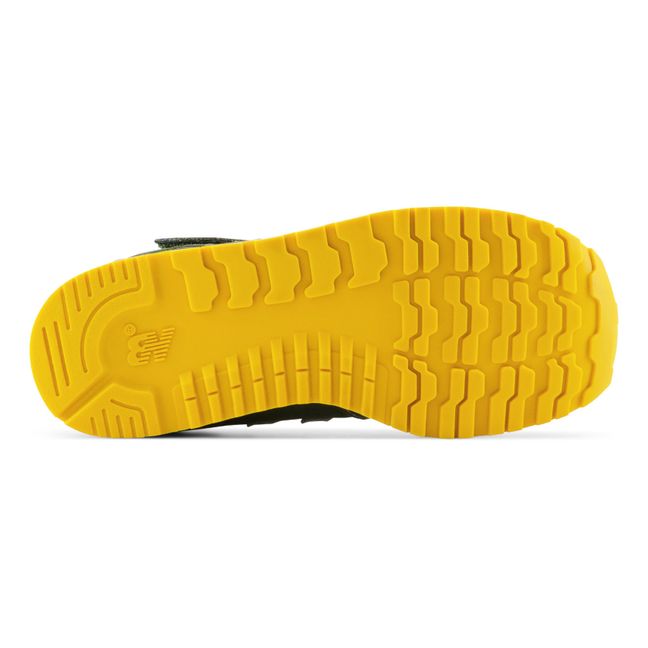 Sneaker mit Klettverschluss und elastischen Schnürsenkeln 373 | Khaki