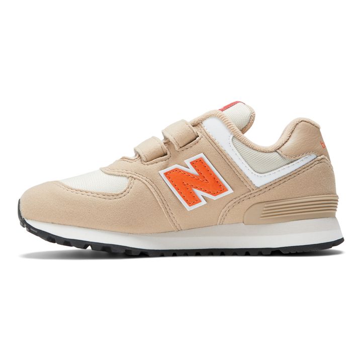 Scarpe da ginnastica, con strap, modello: 574 | Beige- Immagine del prodotto n°3