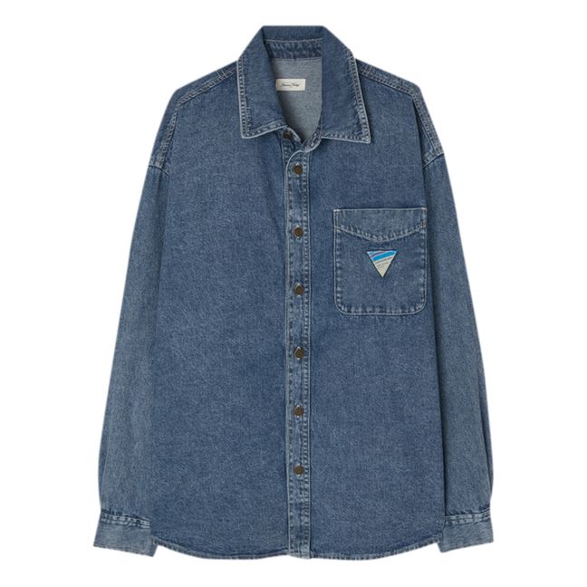 Camicia da lavoro in denim Astury | Vintage blue denim