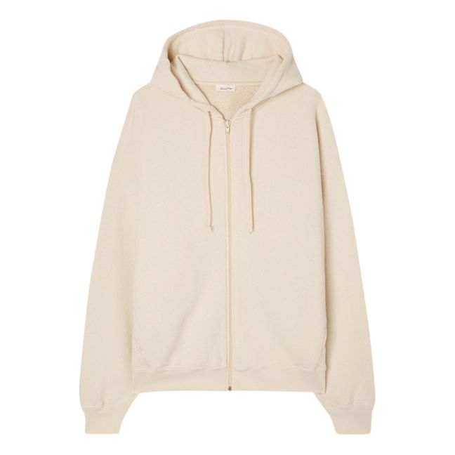 Hoodie Zippé Xybay | Ecru