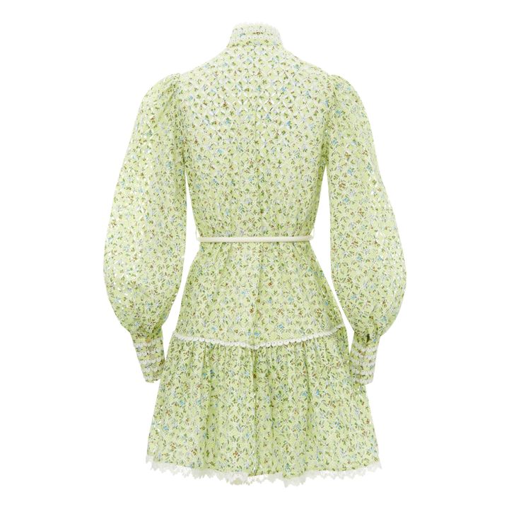 Vestido Maeve Bordado Algodón Ecológico | Verde Menta- Imagen del producto n°3