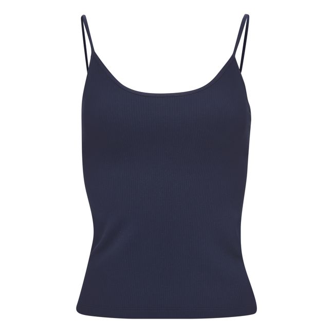 Hailey Seamless sleeveless top | Blu marino