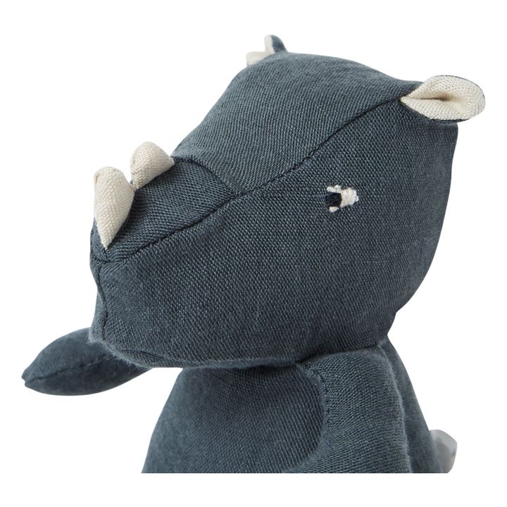 Kuscheltier Rhino Myra aus Bio-Baumwolle | Graublau- Produktbild Nr. 2