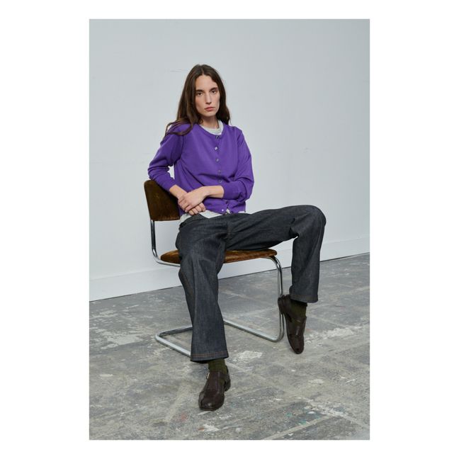 Tita Woollen Vest | Purple