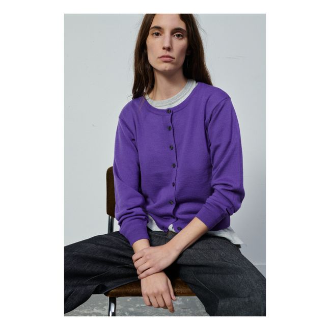 Tita Woollen Vest | Purple