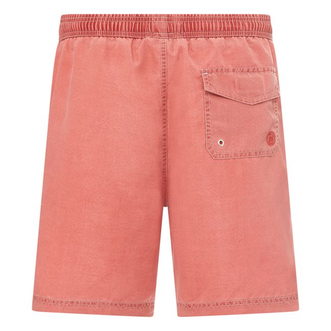 Men's Stonewashed Swim Shorts | Rojo ladrillo
