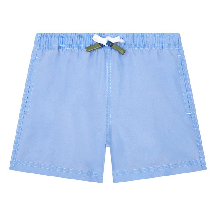 Shorts de baño desteñidos de niño | Azul Claro- Imagen del producto n°0