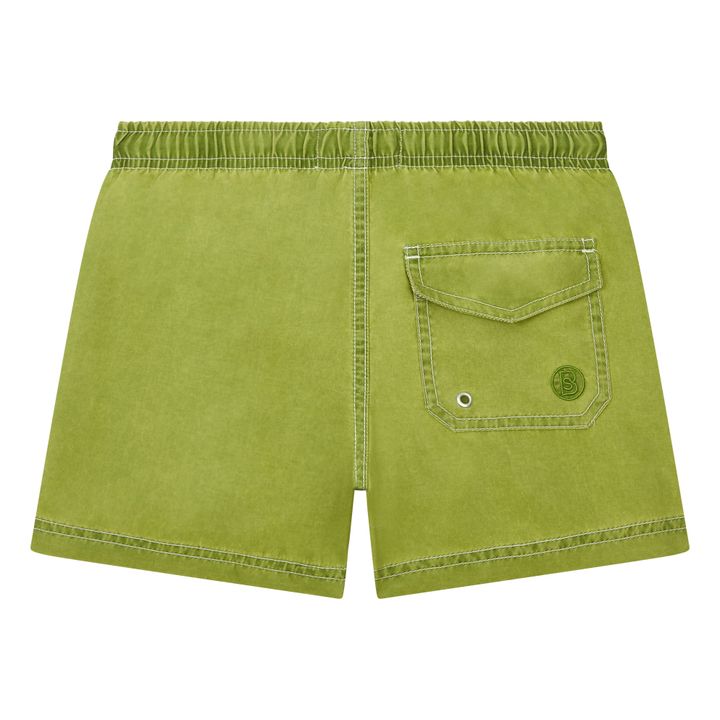 Shorts de baño desteñidos de niño | Verde Kaki- Imagen del producto n°1
