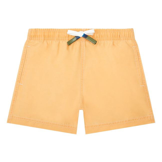 Boy's Stonewashed Swim Shorts | Yellow