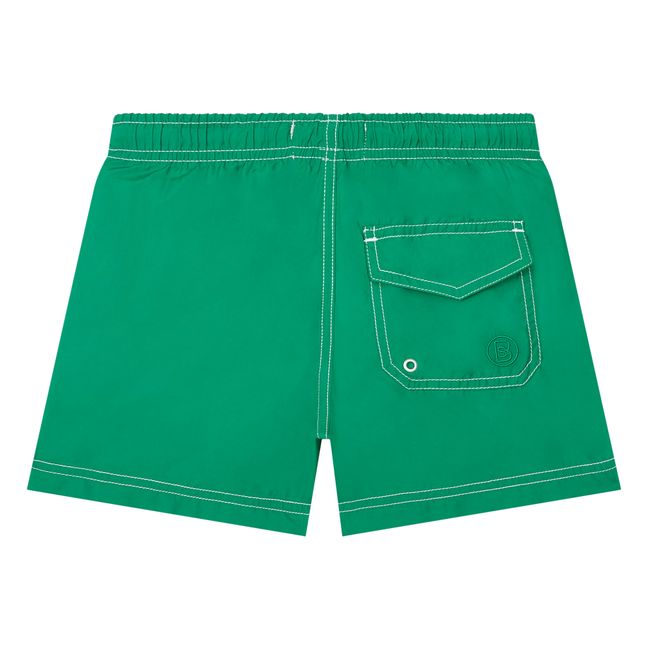 Short De Bain Garçon en Polyester Recyclé | Vert foncé