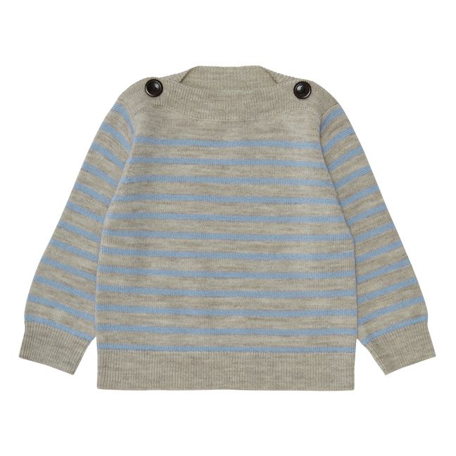 Baby Boat Neck Merino Wool Sweater | Beige