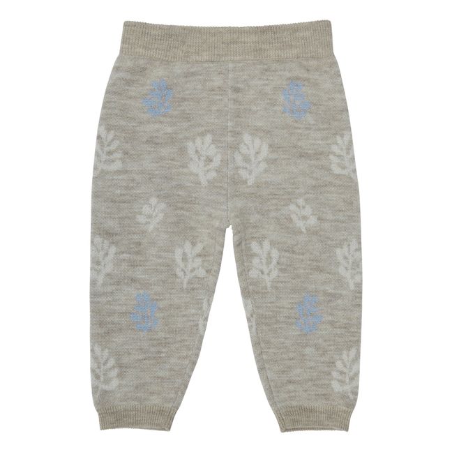 Pantaloni Baby Jaquard in lana merino | Beige