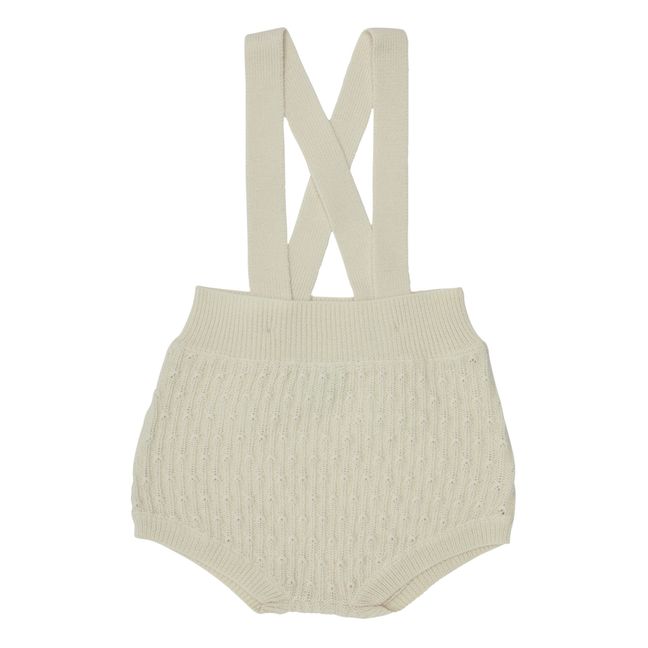 Bloomer à Bretelles Laine Merinos | Ecru