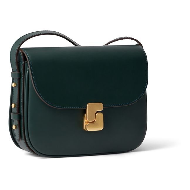 Bolso mini de piel Bellissima | Azul Petróleo