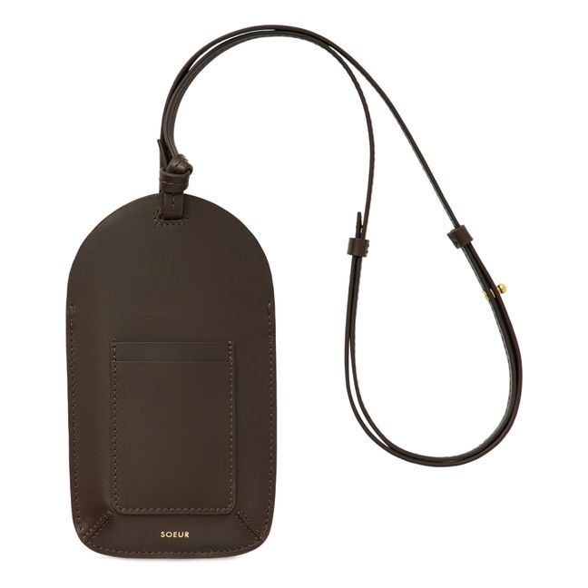 Porte Téléphone Vesuvio Cuir | Charbon