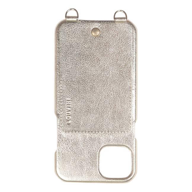 iphone Lou Hülle aus Leder | Gold