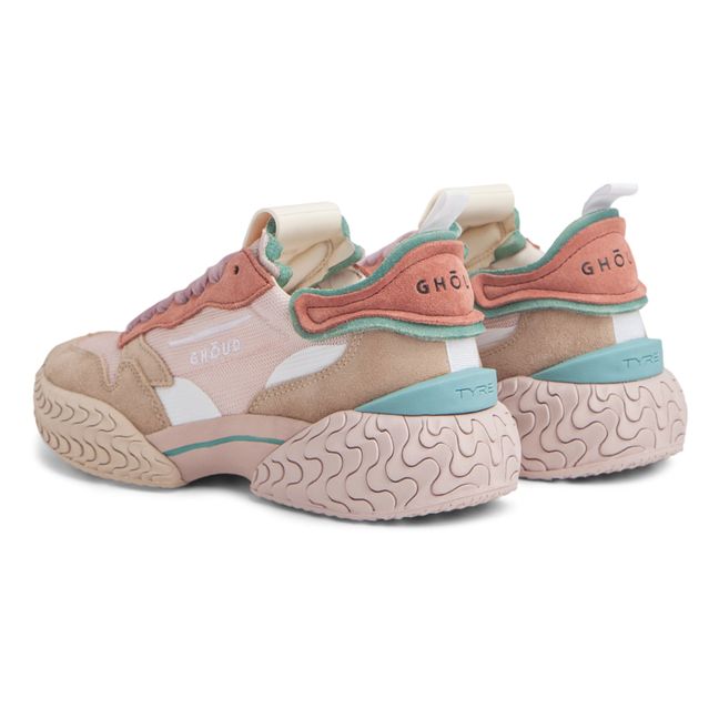 Baskets Tyre Mesh Suede | Pale pink