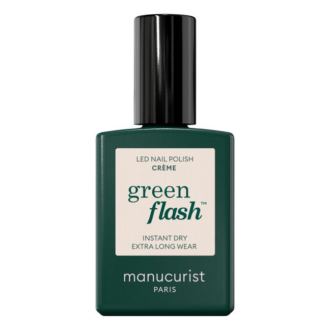 Smalto per unghie semipermanente Green Flash - 15 ml | Crema