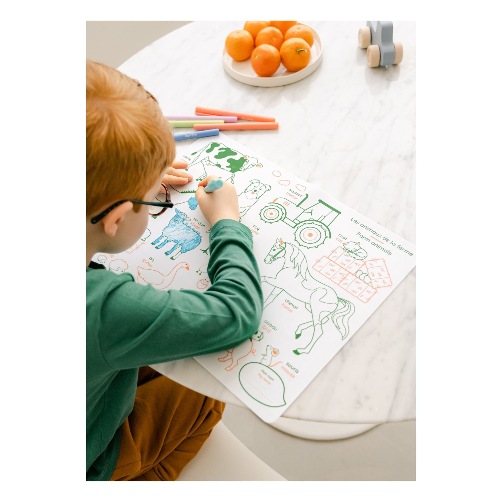 Table de dessin enfant Ferme