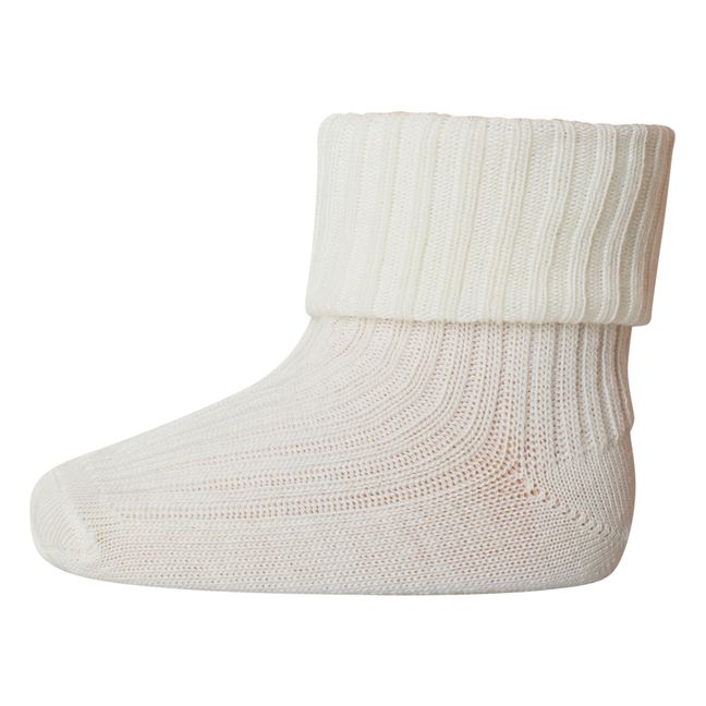 Chaussettes Rib en laine | Blanco