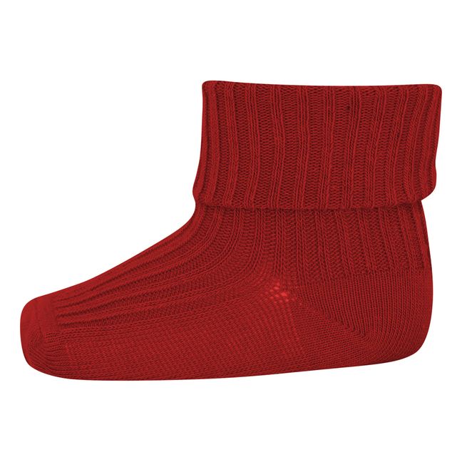Chaussettes Rib en laine | Rojo