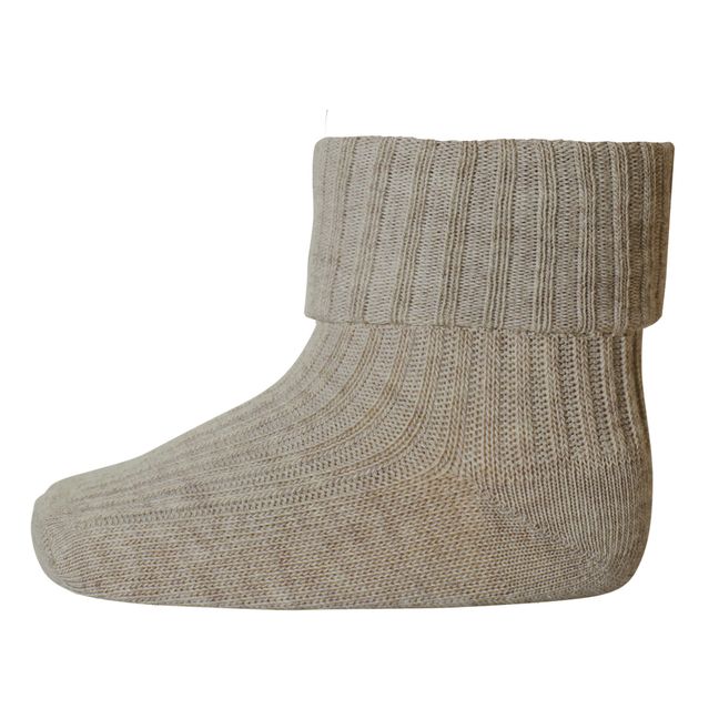 Chaussettes Rib en coton | Marrón