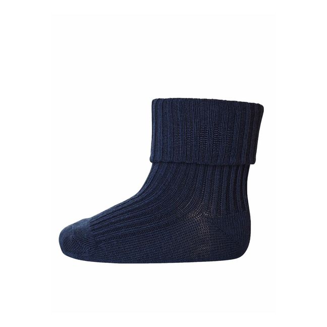 Chaussettes Rib en coton | Navy blue