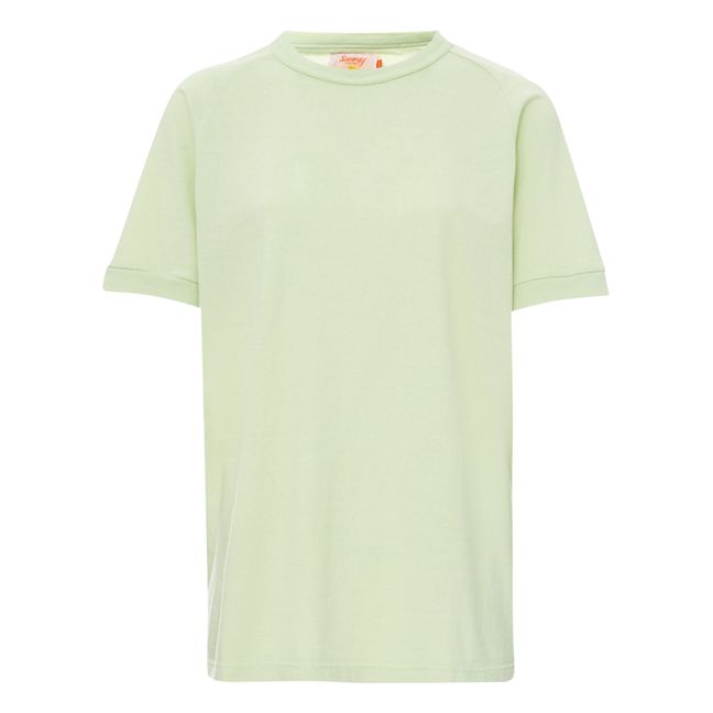 T-shirt, modello: Haleiwa, in cotone riciclato, 260g | Verde chiaro
