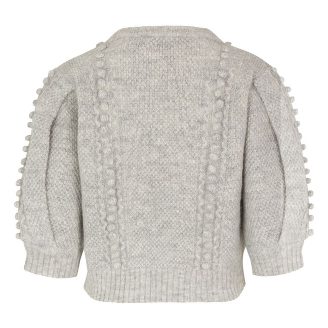 Jersey de lana y alpaca Verbier Pois | Gris