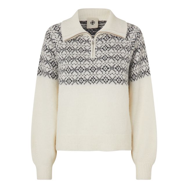Jersey de lana y alpaca Verbier | Crema