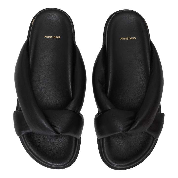 Kiva Leather Sandals | Nero- Immagine del prodotto n°3