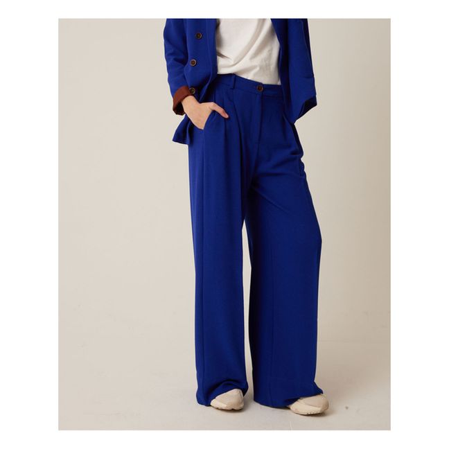 Pantalon à Pinces Upton Tribu | Bleu électrique