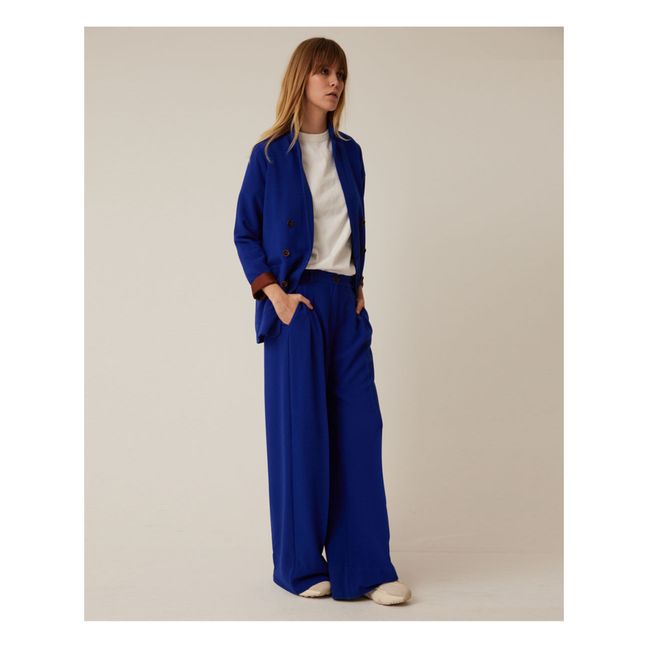 Pantalon à Pinces Upton Tribu | Bleu électrique
