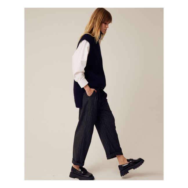 Pull Sans Manches Col Roulé Wanted | Bleu marine