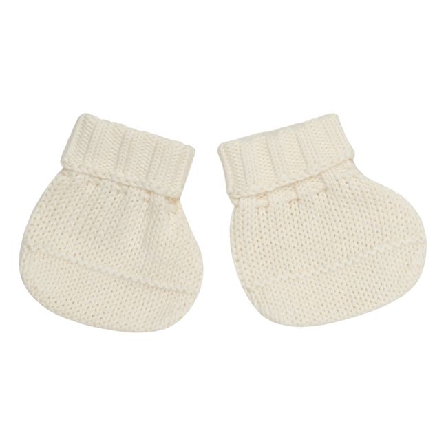 Alba Organic Cotton Knit Booties | Ecru