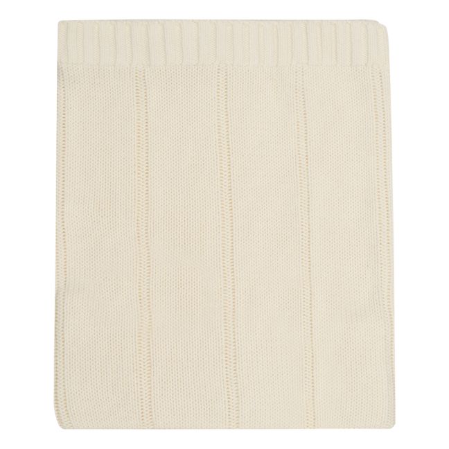 Organic Cotton Knit Blanket | Ecru