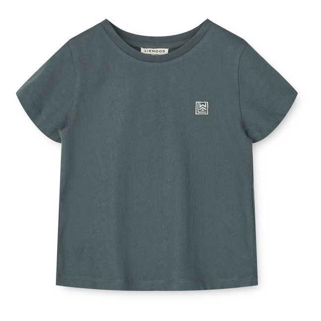 T-Shirt mit kurzen Ärmeln Bio-Baumwolle Apia | Graublau