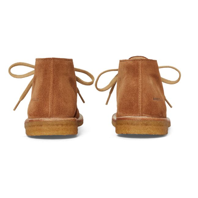 Schnürstiefeletten | Cognac-Farbe